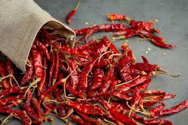 Dry red chilies